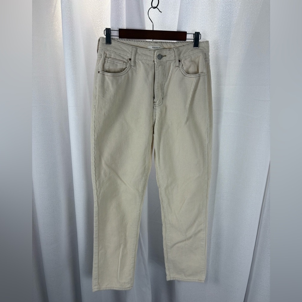 Corduroy Pacsun mom jeans cream Size 27 EUC